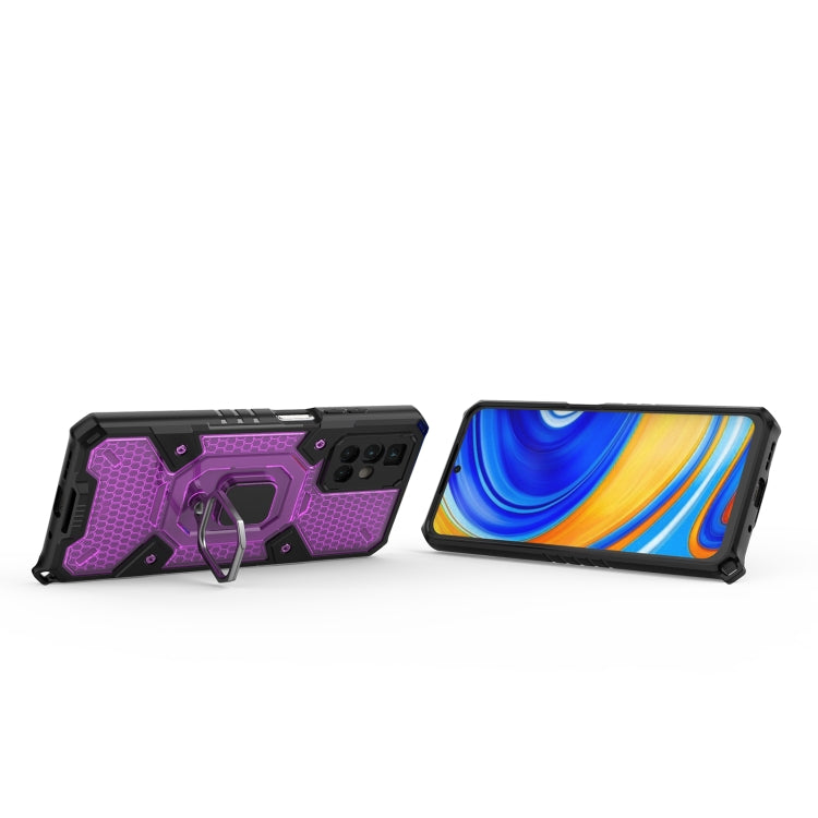 For Xiaomi Redmi 10 Space PC+TPU Shockproof Case with Ring Holder