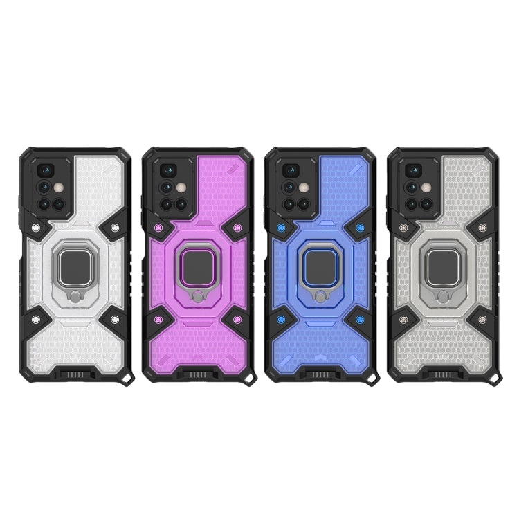 For Xiaomi Redmi 10 Space PC+TPU Shockproof Case with Ring Holder