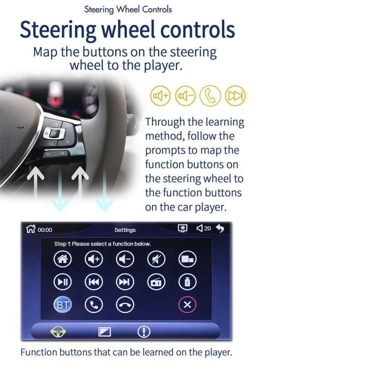 L1 7 inch Universal Car MP5 Player with Carplay, Support FM & Bluetooth & TF Card