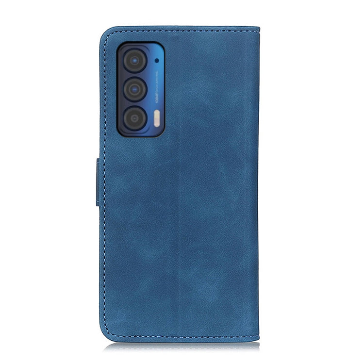 For Motorola Edge (2021) KHAZNEH Retro Texture PU + TPU Horizontal Flip Leather Case with Holder & Card Slots & Wallet