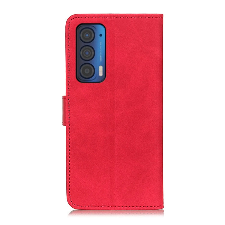 For Motorola Edge (2021) KHAZNEH Retro Texture PU + TPU Horizontal Flip Leather Case with Holder & Card Slots & Wallet