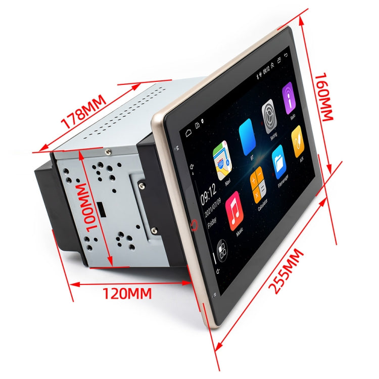 SX2 Car 10.1 inch Double Din Shaking Head Android 10.1 Navigation Machine Radio Receiver, Support FM & Bluetooth & GPS 2+32G