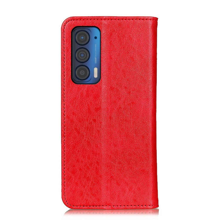 For Motorola Edge (2021) Magnetic Crazy Horse Texture Horizontal Flip Leather Case with Holder & Card Slots & Wallet