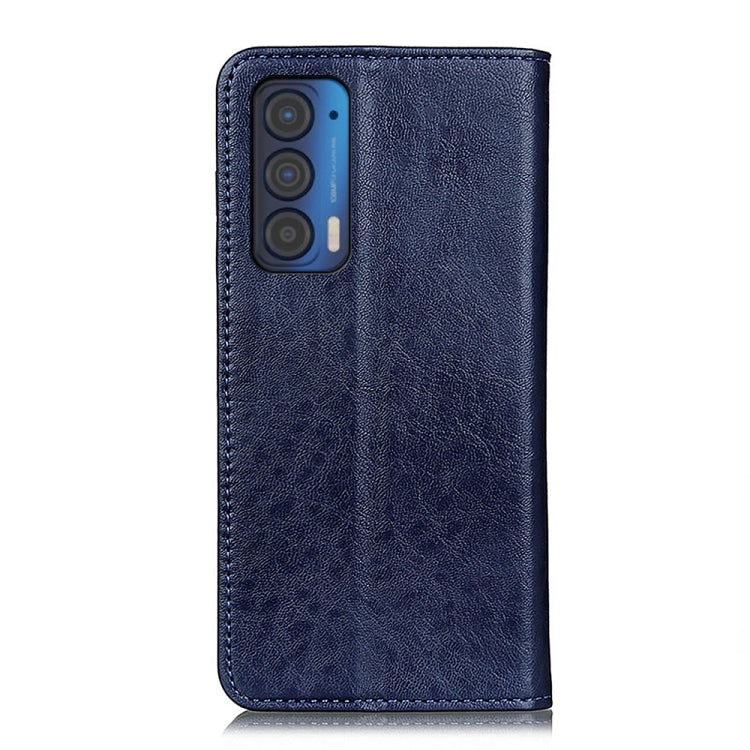 For Motorola Edge (2021) Magnetic Crazy Horse Texture Horizontal Flip Leather Case with Holder & Card Slots & Wallet