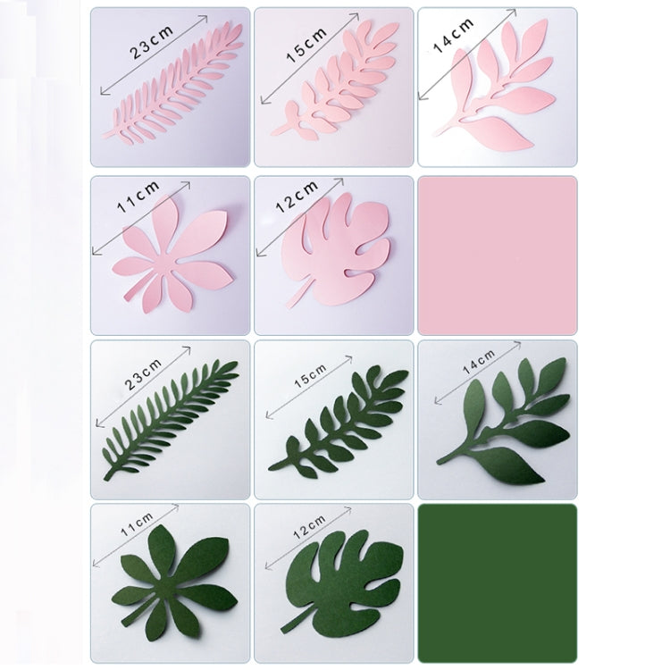 10 in 1 Creative Paper Cutting Shooting Props Tree Leaves Papercut Jewelry Cosmetics Background Photo Photography Props