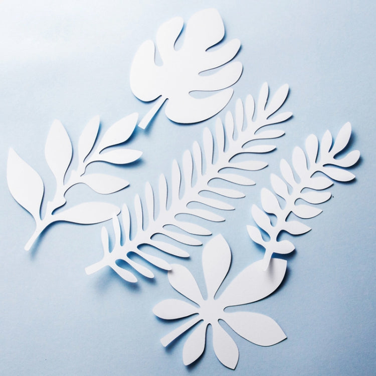 10 in 1 Creative Paper Cutting Shooting Props Tree Leaves Papercut Jewelry Cosmetics Background Photo Photography Props