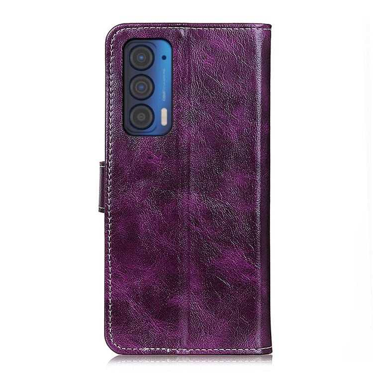 For Motorola Edge (2021) Retro Crazy Horse Texture Horizontal Flip Leather Case with Holder & Card Slots & Photo Frame & Wallet