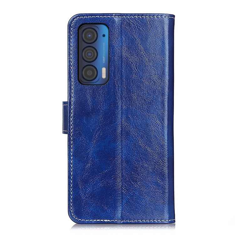 For Motorola Edge (2021) Retro Crazy Horse Texture Horizontal Flip Leather Case with Holder & Card Slots & Photo Frame & Wallet