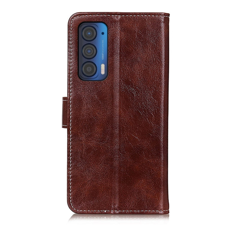 For Motorola Edge (2021) Retro Crazy Horse Texture Horizontal Flip Leather Case with Holder & Card Slots & Photo Frame & Wallet