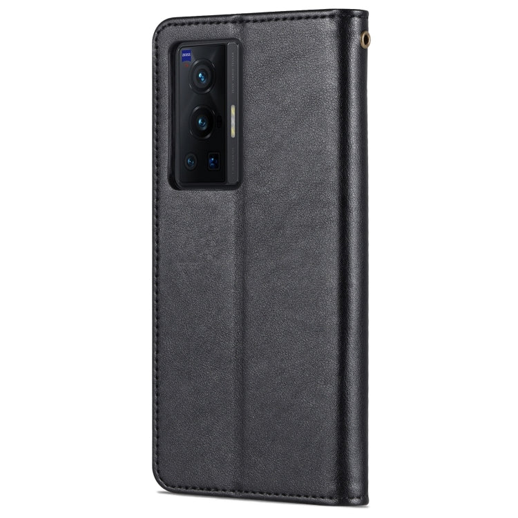 For vivo X70 AZNS Sheepskin Texture Horizontal Flip Leather Case with Holder & Card Slots & Wallet