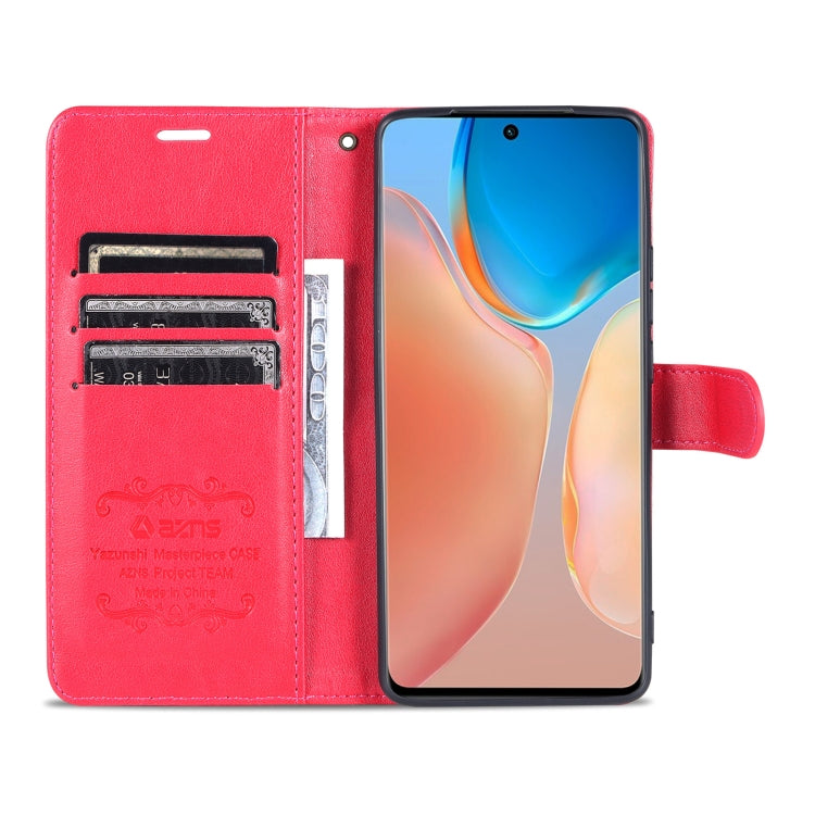 For vivo X70 AZNS Sheepskin Texture Horizontal Flip Leather Case with Holder & Card Slots & Wallet