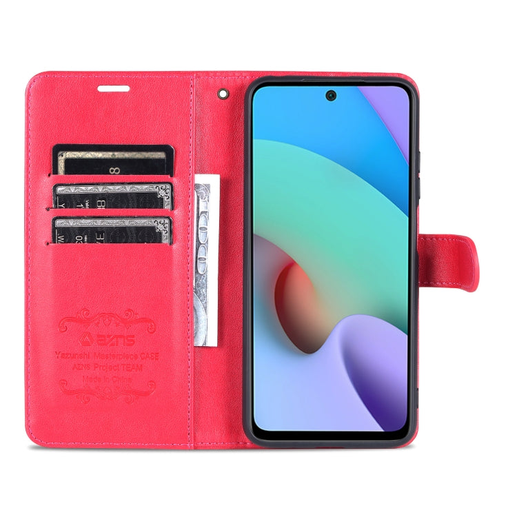 For Xiaomi Redmi 10 AZNS Sheepskin Texture Horizontal Flip Leather Case with Holder & Card Slots & Wallet