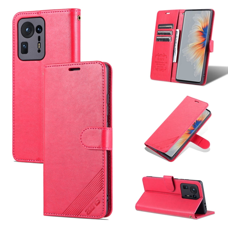 For Xiaomi Mix 4 AZNS Sheepskin Texture Horizontal Flip Leather Case with Holder & Card Slots & Wallet