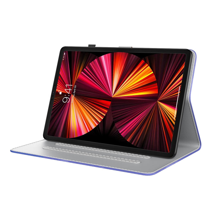 For iPad Pro 12.9 2022 / 2021 / 2020 Watercolor Pattern Skin Feel Magnetic Horizontal Flip PU Leather Tablet Case with Holder & Card Slots & Photo Frame & Sleep / Wake-up Function