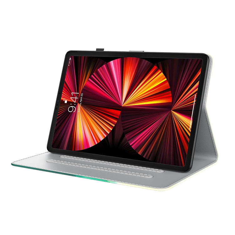 For iPad Pro 11 2022 / 2021 / 2018 / Air 2020 10.9 Watercolor Pattern Skin Feel Magnetic Leather Tablet Case with Holder & Card Slots & Photo Frame & Sleep / Wake-up Function