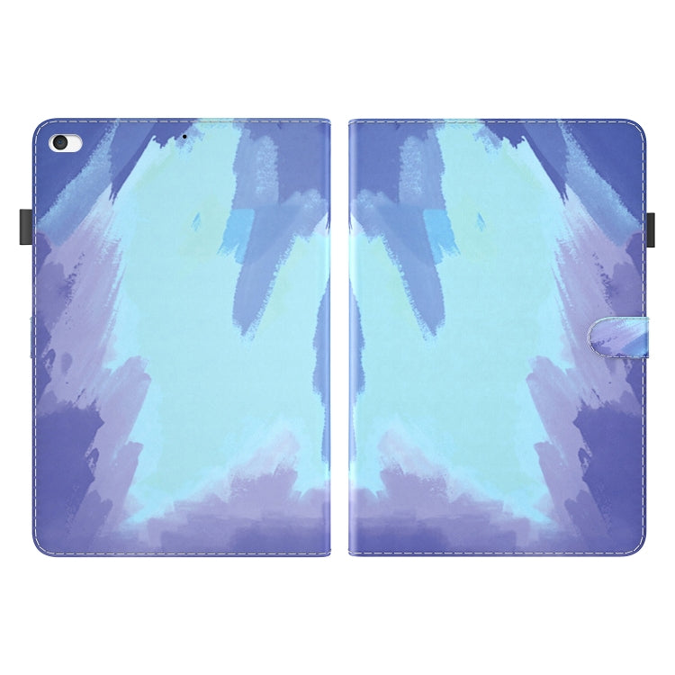 Watercolor Pattern Skin Feel Magnetic Horizontal Flip PU Leather Case with Holder & Card Slots & Photo Frame & Sleep / Wake-up Function For iPad mini 5 / 4 / 3 / 2 / 1