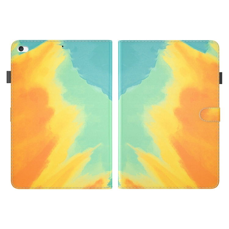 Watercolor Pattern Skin Feel Magnetic Horizontal Flip PU Leather Case with Holder & Card Slots & Photo Frame & Sleep / Wake-up Function For iPad mini 5 / 4 / 3 / 2 / 1