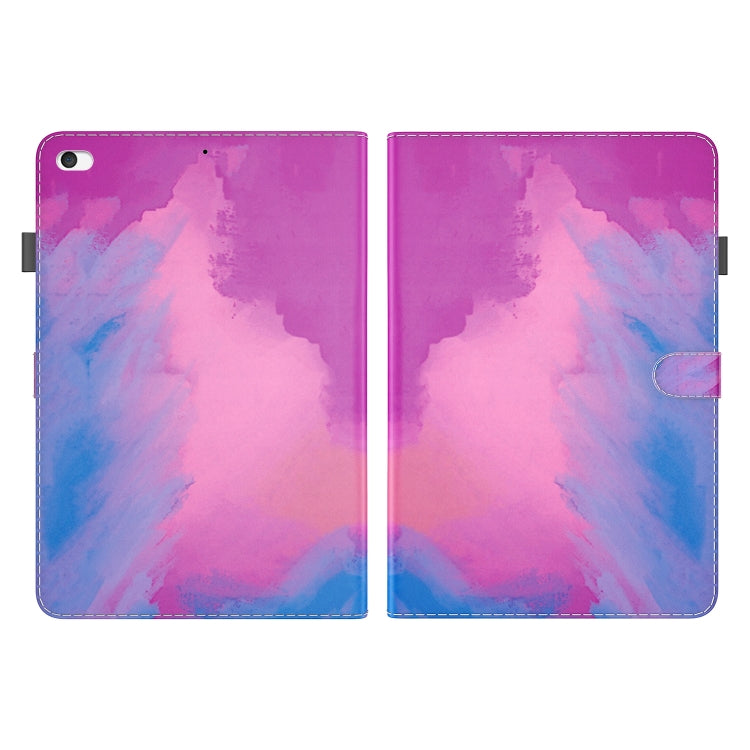 Watercolor Pattern Skin Feel Magnetic Horizontal Flip PU Leather Case with Holder & Card Slots & Photo Frame & Sleep / Wake-up Function For iPad mini 5 / 4 / 3 / 2 / 1