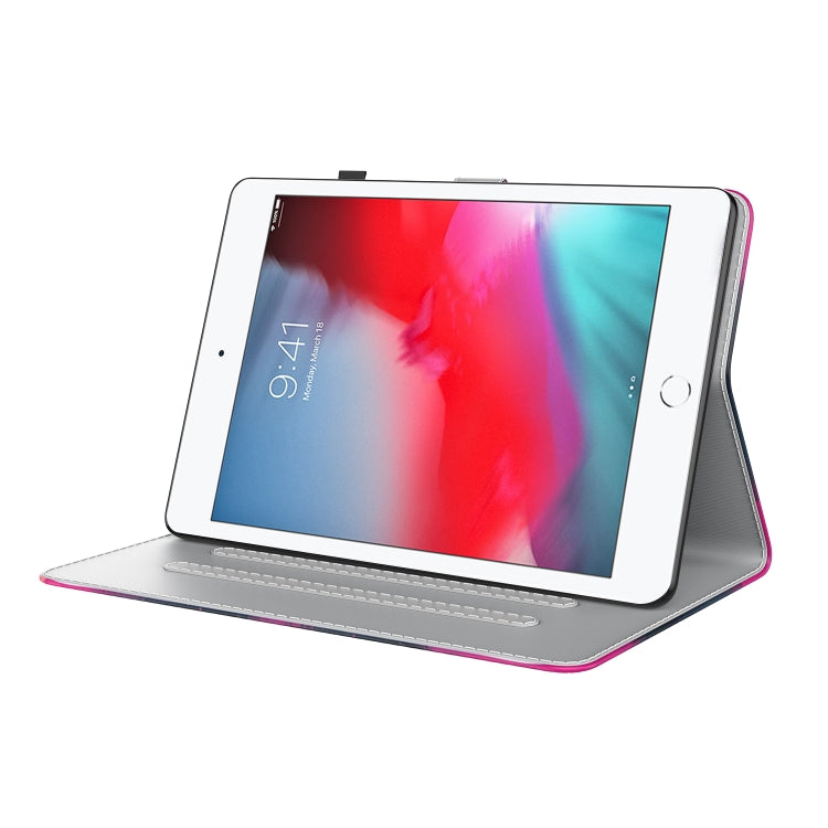 Watercolor Pattern Skin Feel Magnetic Horizontal Flip PU Leather Case with Holder & Card Slots & Photo Frame & Sleep / Wake-up Function For iPad mini 5 / 4 / 3 / 2 / 1