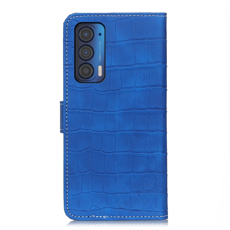 For Motorola Edge (2021) Magnetic Crocodile Texture Horizontal Flip Leather Case with Holder & Card Slots & Wallet