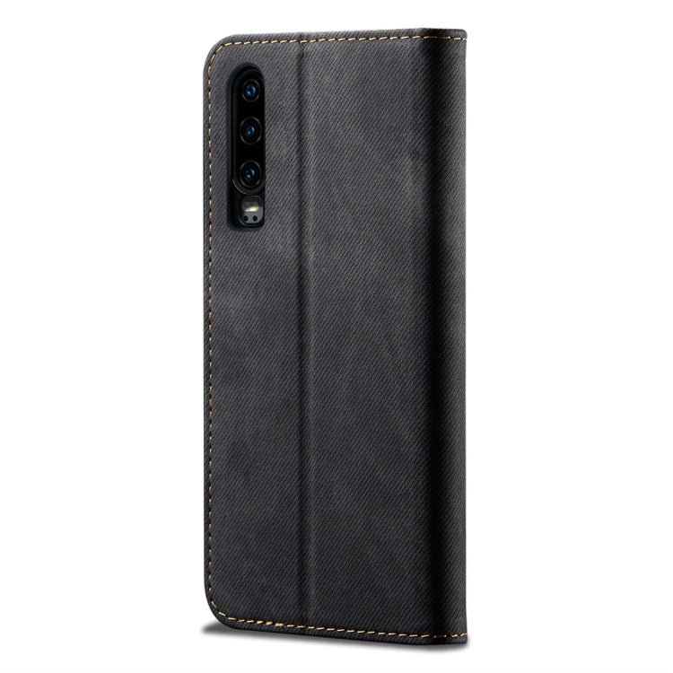 For Huawei P30 Denim Texture Casual Style Horizontal Flip Leather Case with Holder & Card Slots & Wallet