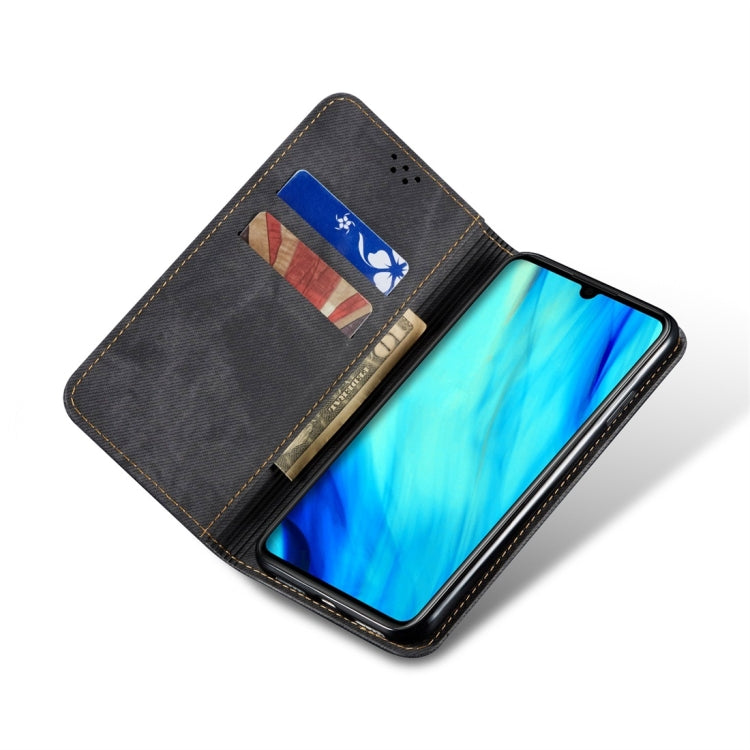 For Huawei P30 Denim Texture Casual Style Horizontal Flip Leather Case with Holder & Card Slots & Wallet