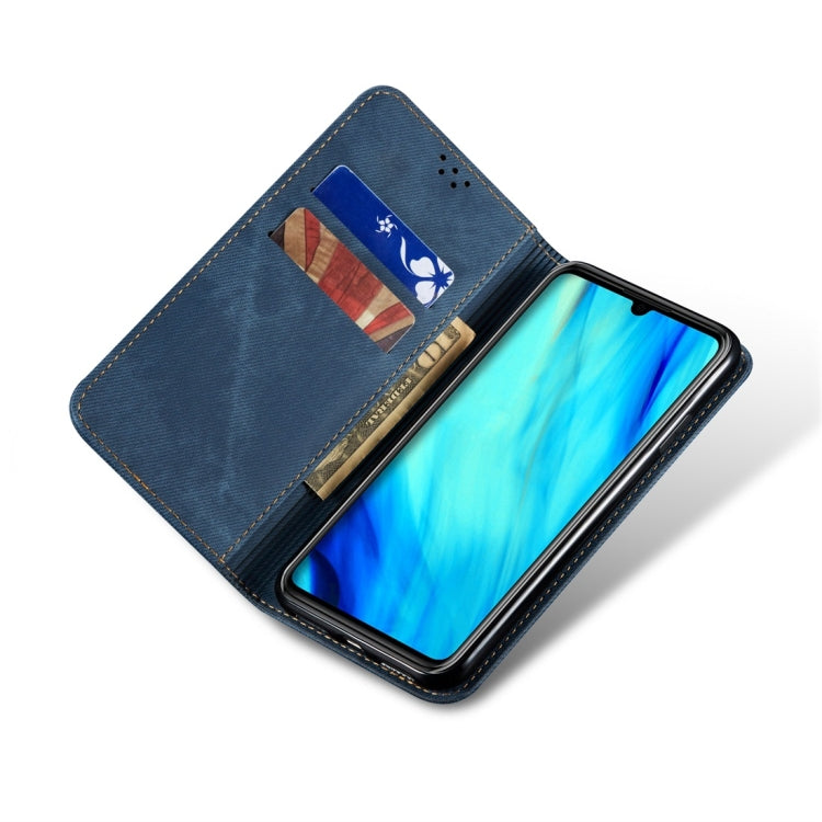 For Huawei P30 Denim Texture Casual Style Horizontal Flip Leather Case with Holder & Card Slots & Wallet