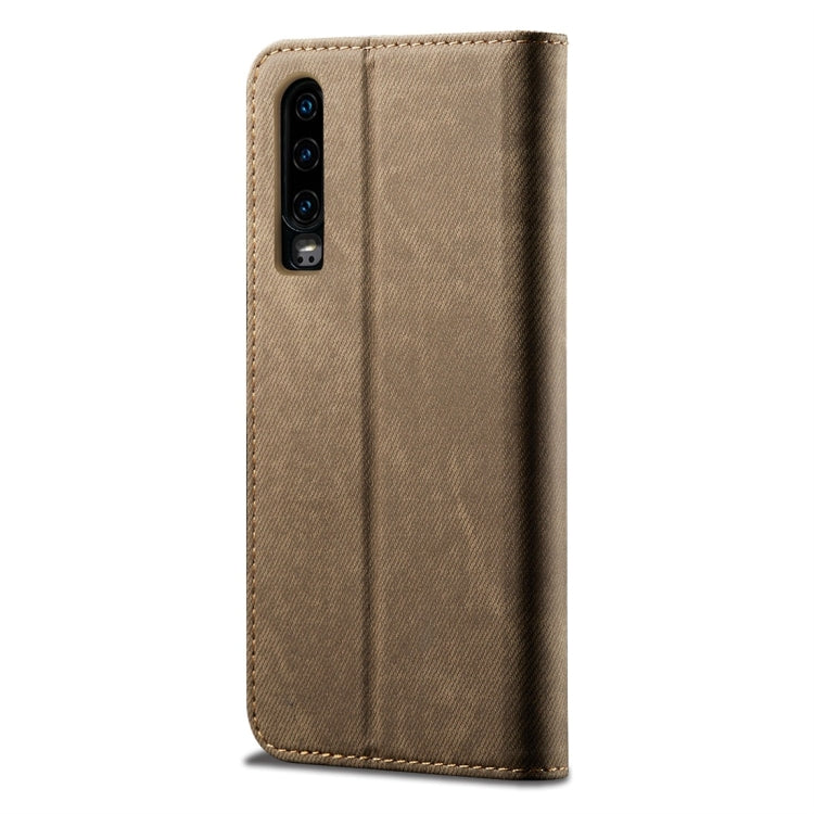 For Huawei P30 Denim Texture Casual Style Horizontal Flip Leather Case with Holder & Card Slots & Wallet