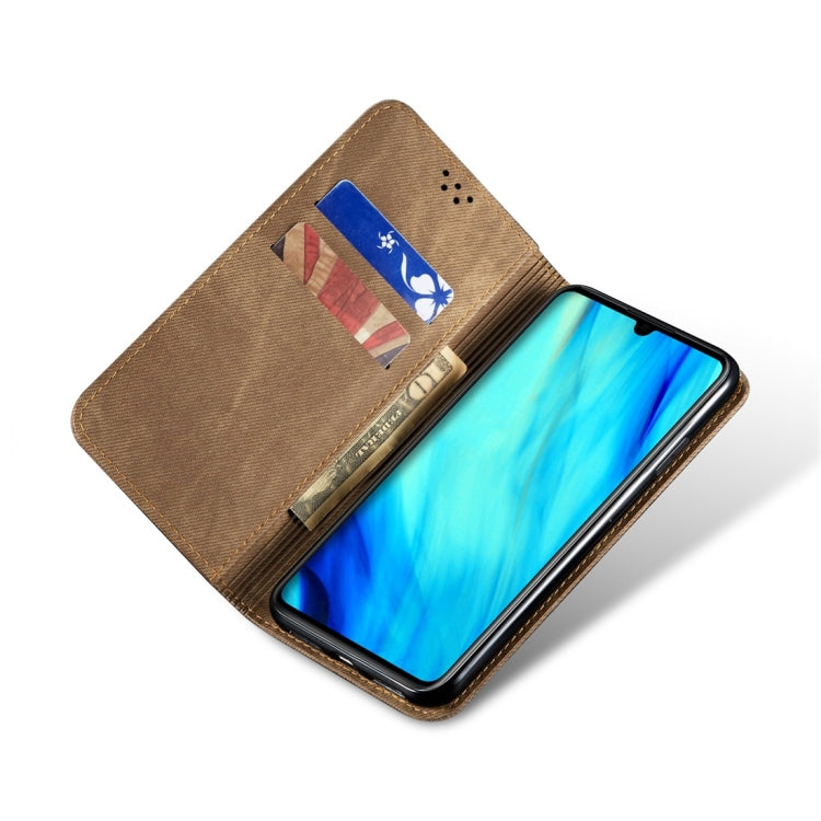 For Huawei P30 Denim Texture Casual Style Horizontal Flip Leather Case with Holder & Card Slots & Wallet
