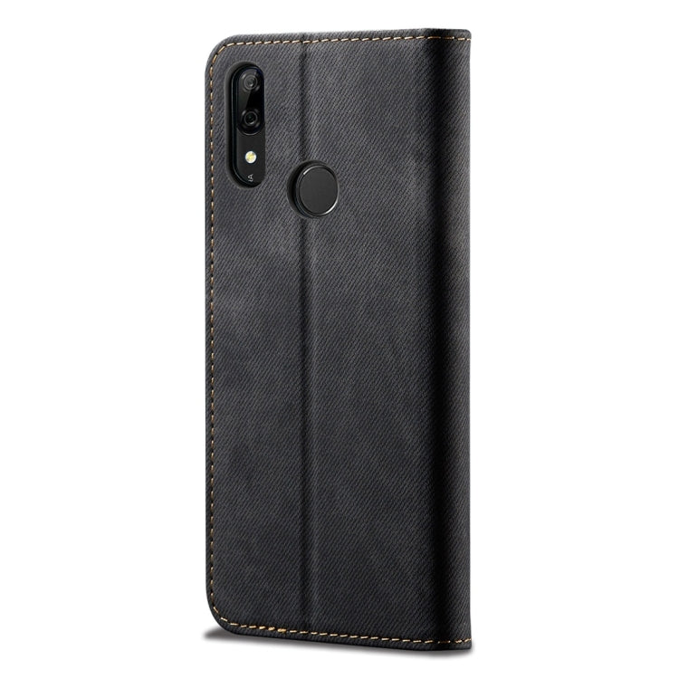 For Huawei P Smart Z / Y9 Prime Denim Texture Casual Style Horizontal Flip Leather Case with Holder & Card Slots & Wallet