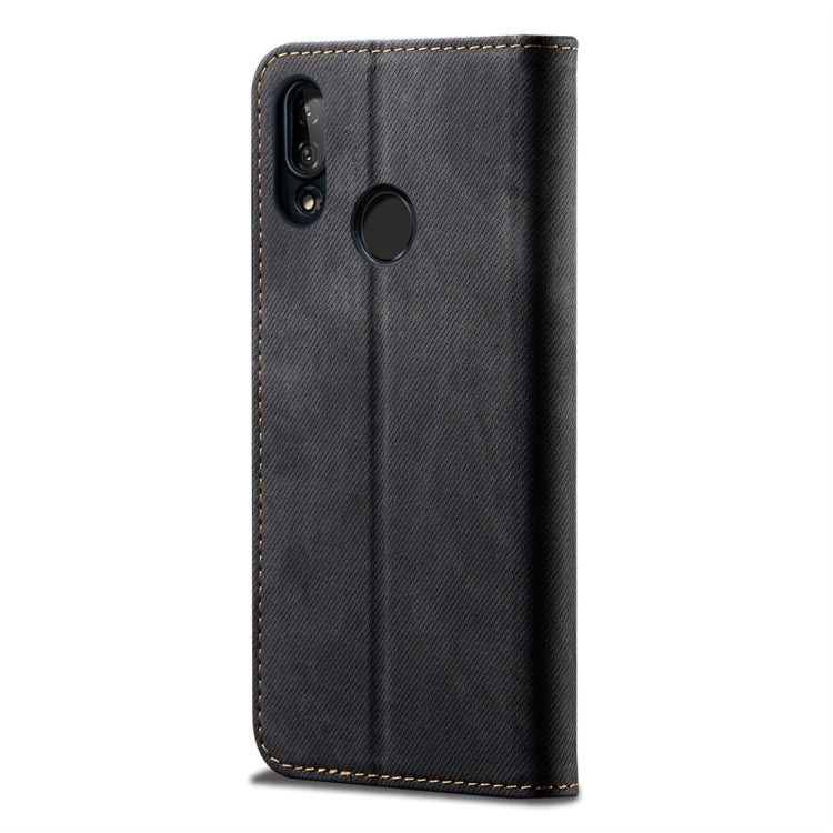 For Huawei Y9 (2019) Denim Texture Casual Style Horizontal Flip Leather Case with Holder & Card Slots & Wallet