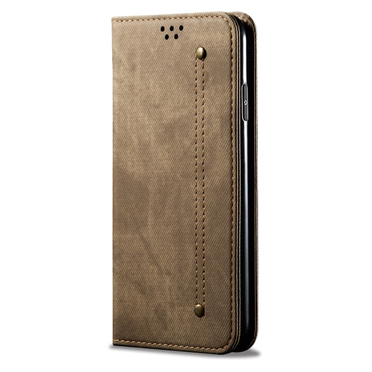 For iPhone 7 Plus / 8 Plus Denim Texture Casual Style Horizontal Flip Leather Case with Holder & Card Slots & Wallet