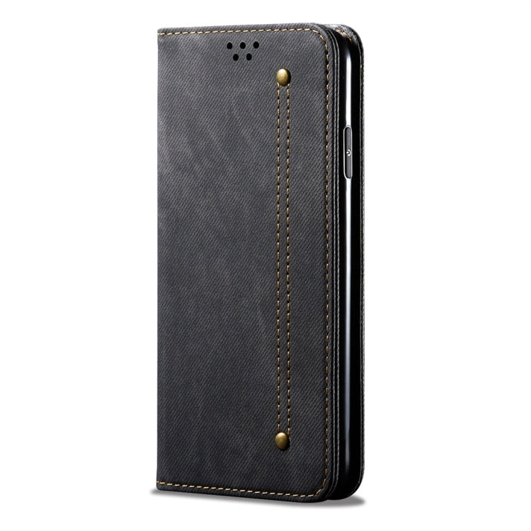 For iPhone 11 Pro Max Denim Texture Casual Style Horizontal Flip Leather Case with Holder & Card Slots & Wallet