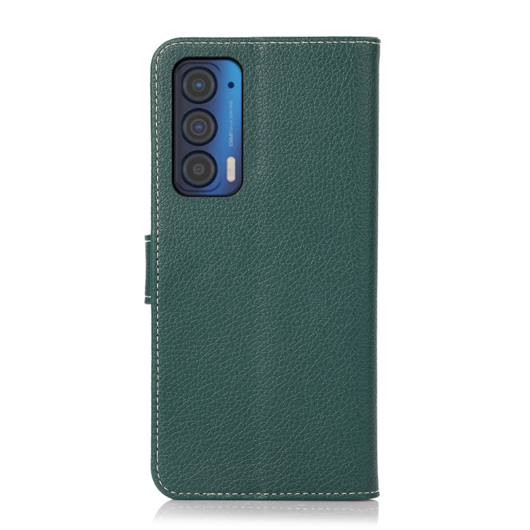 For Motorola Edge (2021) Litchi Texture PU + TPU Horizontal Flip Leather Case with Holder & Card Slots & Wallet