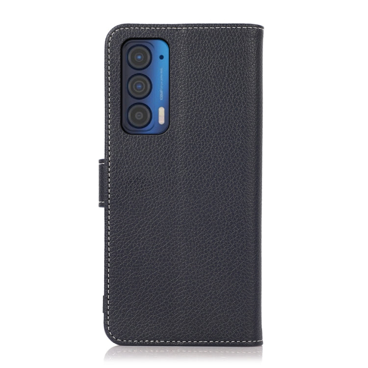 For Motorola Edge (2021) Litchi Texture PU + TPU Horizontal Flip Leather Case with Holder & Card Slots & Wallet
