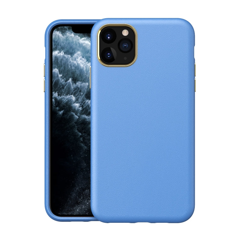 Electroplating Leather Texture PC + TPU Shockproof Case For iPhone 11 Pro