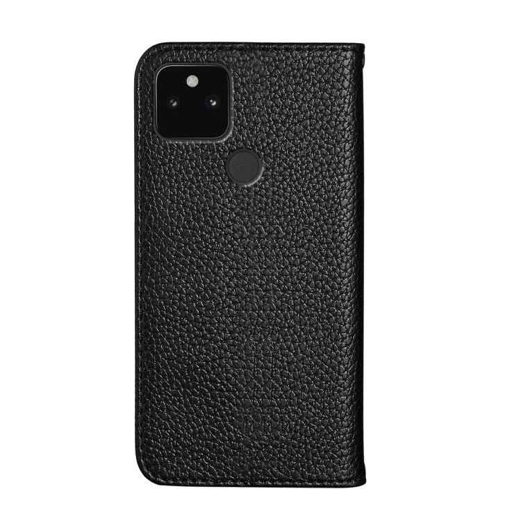 For Google Pixel 5a 5G Litchi Texture Horizontal Flip Leather Case with Holder & Card Slots