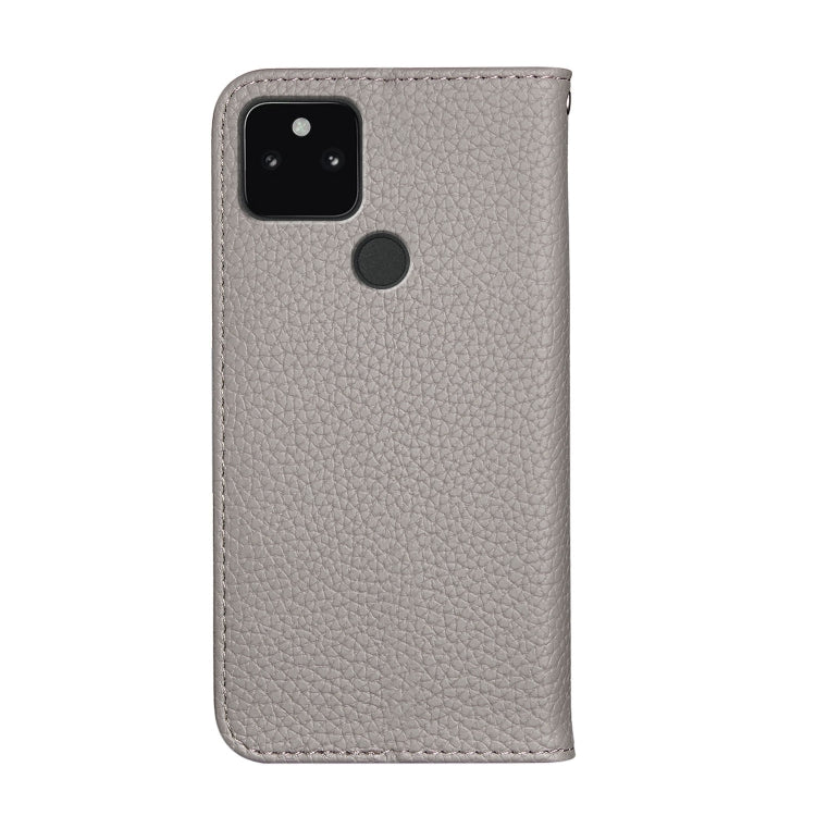For Google Pixel 5a 5G Litchi Texture Horizontal Flip Leather Case with Holder & Card Slots