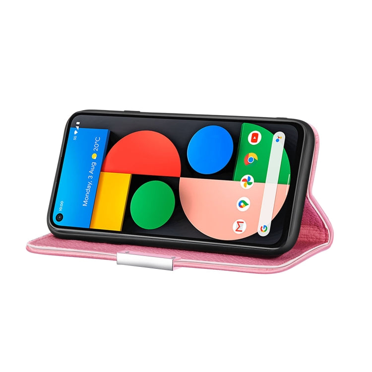 For Google Pixel 5a 5G Litchi Texture Horizontal Flip Leather Case with Holder & Card Slots