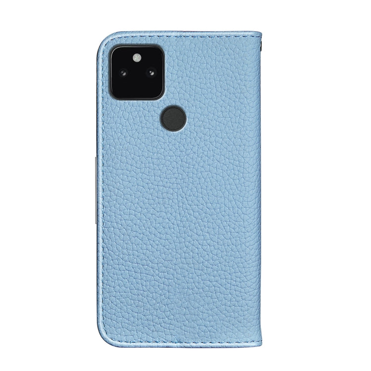 For Google Pixel 5a 5G Litchi Texture Horizontal Flip Leather Case with Holder & Card Slots