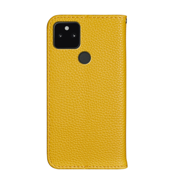 For Google Pixel 5a 5G Litchi Texture Horizontal Flip Leather Case with Holder & Card Slots