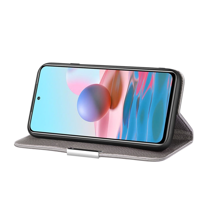 For Xiaomi Redmi Note 10 4G Litchi Texture Horizontal Flip Leather Case with Holder & Card Slots