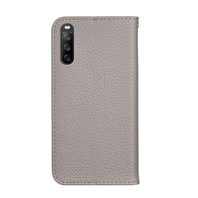 For Sony Xperia 10 III Litchi Texture Horizontal Flip Leather Case with Holder & Card Slots