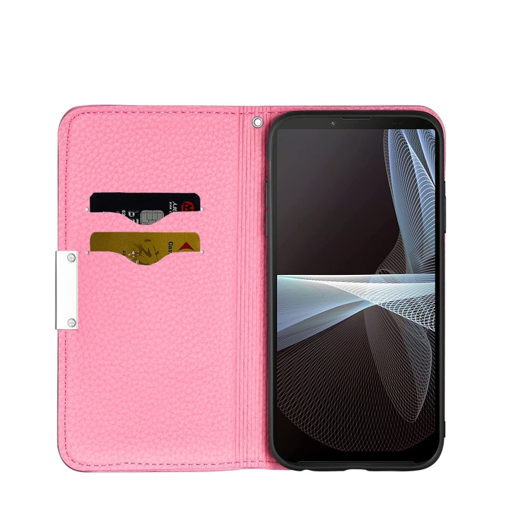 For Sony Xperia 10 III Litchi Texture Horizontal Flip Leather Case with Holder & Card Slots