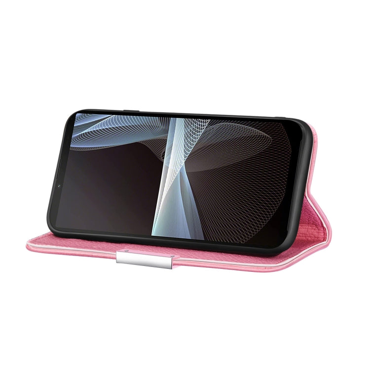 For Sony Xperia 10 III Litchi Texture Horizontal Flip Leather Case with Holder & Card Slots