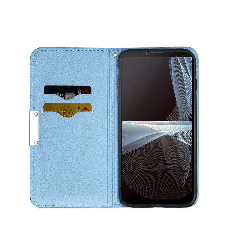 For Sony Xperia 10 III Litchi Texture Horizontal Flip Leather Case with Holder & Card Slots