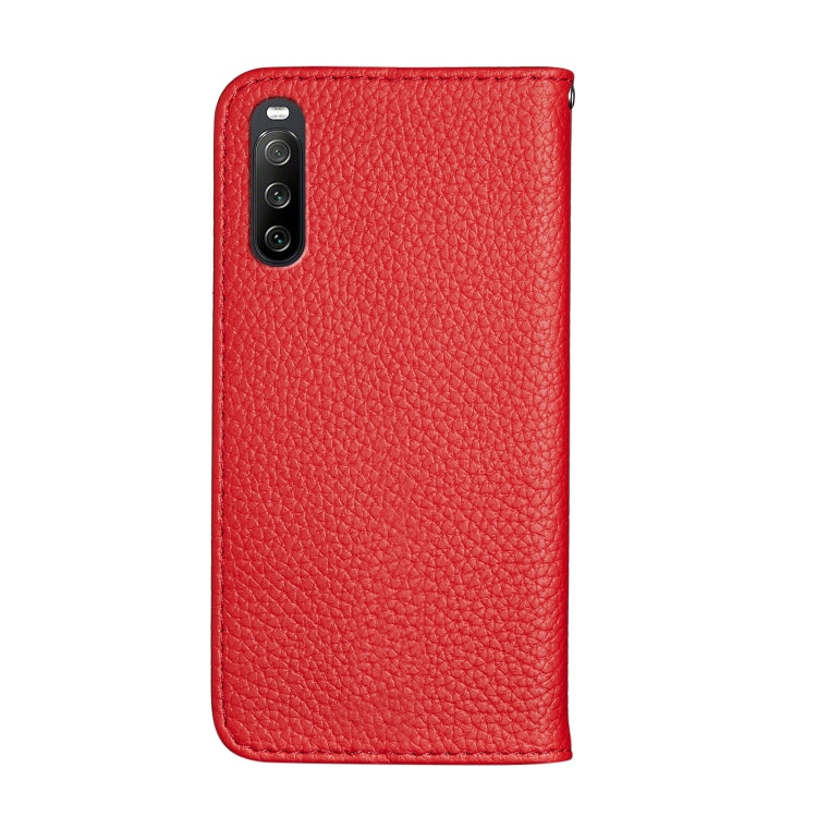 For Sony Xperia 10 III Litchi Texture Horizontal Flip Leather Case with Holder & Card Slots