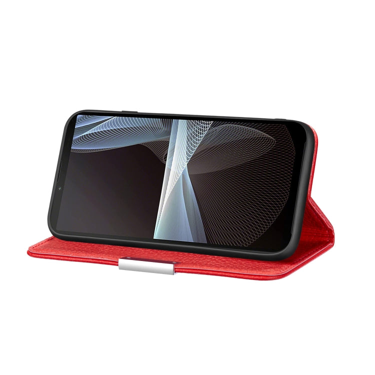 For Sony Xperia 10 III Litchi Texture Horizontal Flip Leather Case with Holder & Card Slots