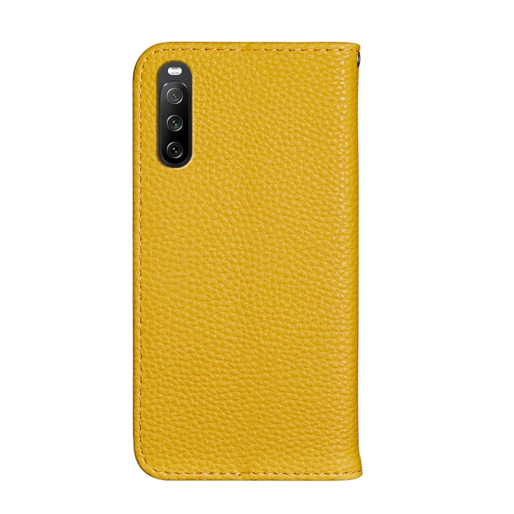 For Sony Xperia 10 III Litchi Texture Horizontal Flip Leather Case with Holder & Card Slots