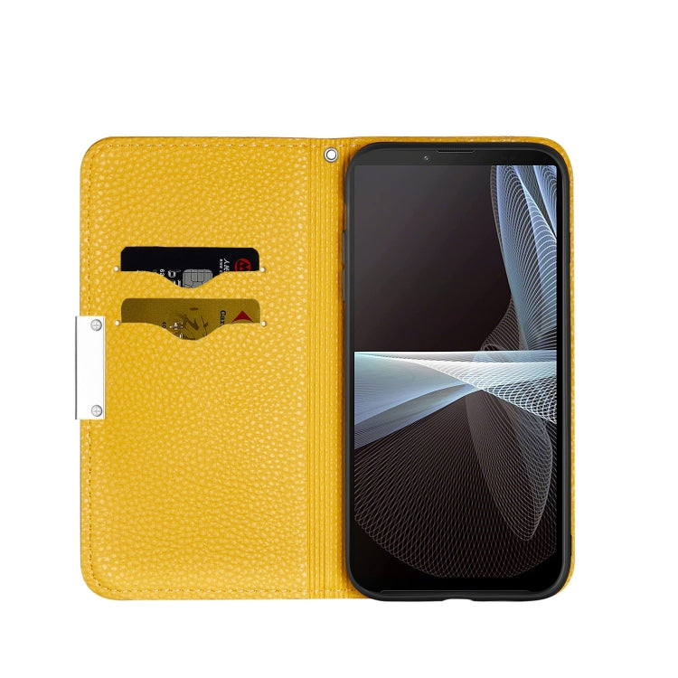 For Sony Xperia 10 III Litchi Texture Horizontal Flip Leather Case with Holder & Card Slots